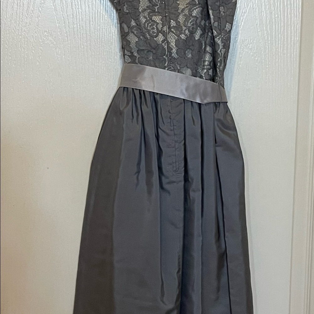 Lace and taffeta fabric dress